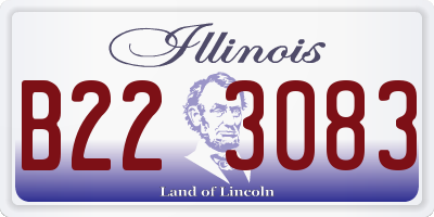 IL license plate B223083