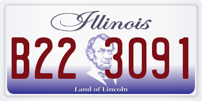 IL license plate B223091