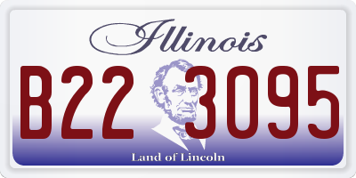 IL license plate B223095