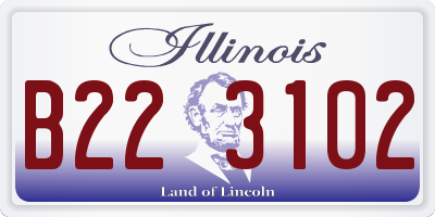 IL license plate B223102