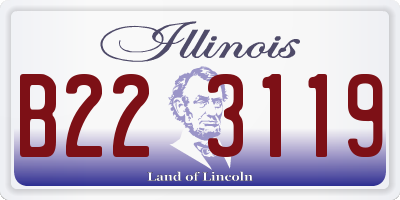IL license plate B223119