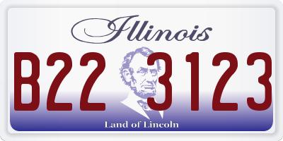 IL license plate B223123