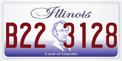 IL license plate B223128