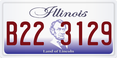 IL license plate B223129
