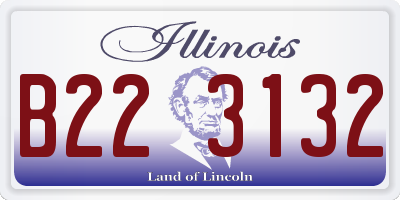 IL license plate B223132