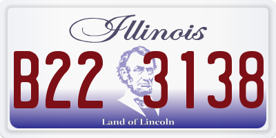 IL license plate B223138