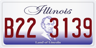 IL license plate B223139