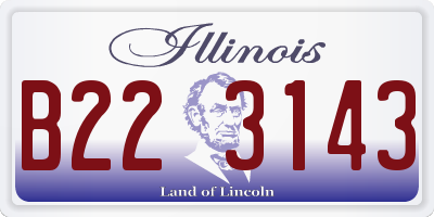 IL license plate B223143