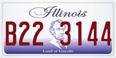 IL license plate B223144
