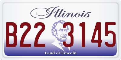 IL license plate B223145