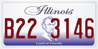 IL license plate B223146