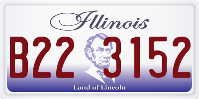 IL license plate B223152