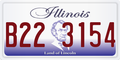 IL license plate B223154