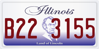 IL license plate B223155
