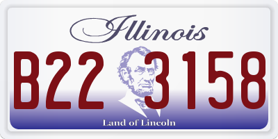 IL license plate B223158
