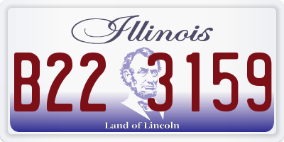 IL license plate B223159