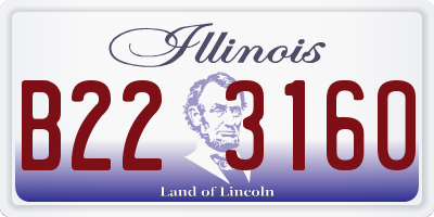 IL license plate B223160