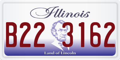 IL license plate B223162