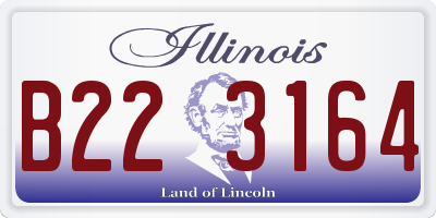 IL license plate B223164