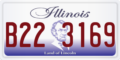 IL license plate B223169