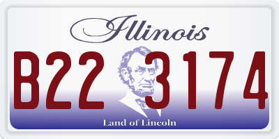 IL license plate B223174