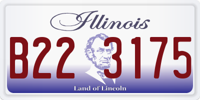 IL license plate B223175