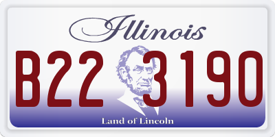 IL license plate B223190