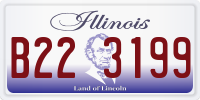 IL license plate B223199