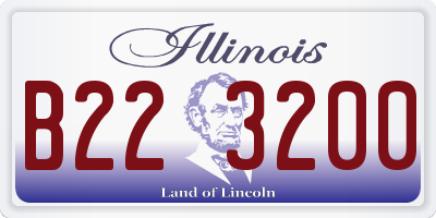 IL license plate B223200