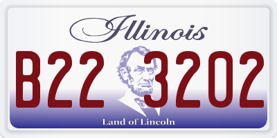 IL license plate B223202