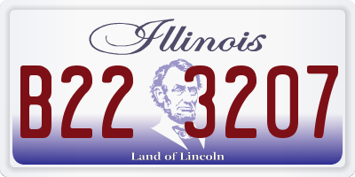 IL license plate B223207