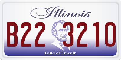 IL license plate B223210