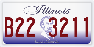 IL license plate B223211