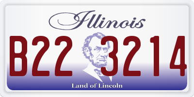 IL license plate B223214