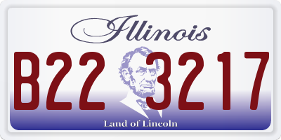 IL license plate B223217