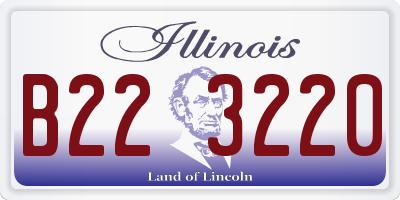 IL license plate B223220