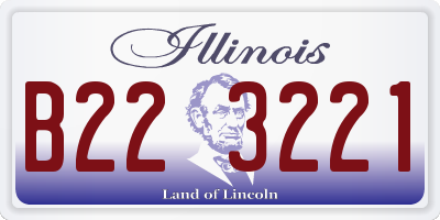 IL license plate B223221