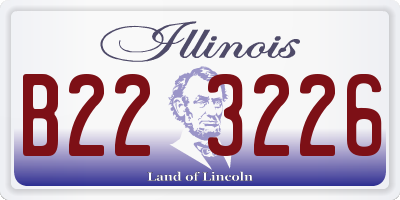 IL license plate B223226