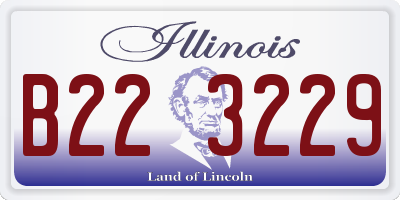 IL license plate B223229