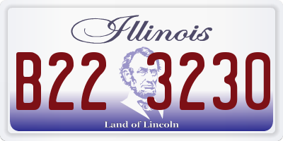 IL license plate B223230