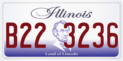 IL license plate B223236