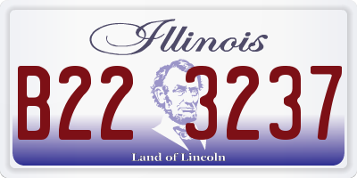 IL license plate B223237