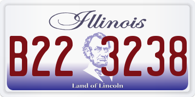 IL license plate B223238
