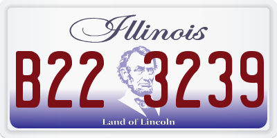 IL license plate B223239