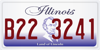 IL license plate B223241