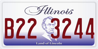 IL license plate B223244