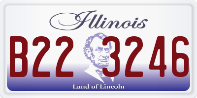 IL license plate B223246