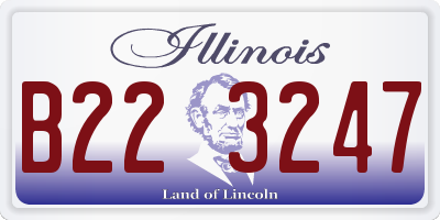 IL license plate B223247