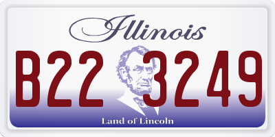 IL license plate B223249