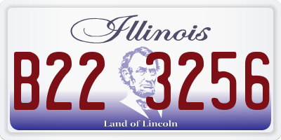 IL license plate B223256